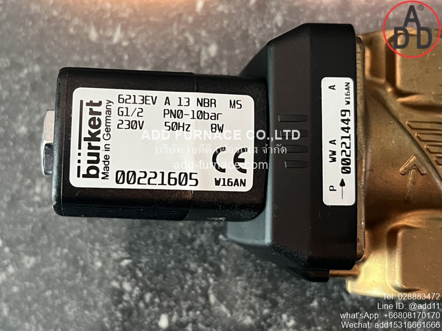 Burkert 6213EV A 13 NBR MS (230V) (10)